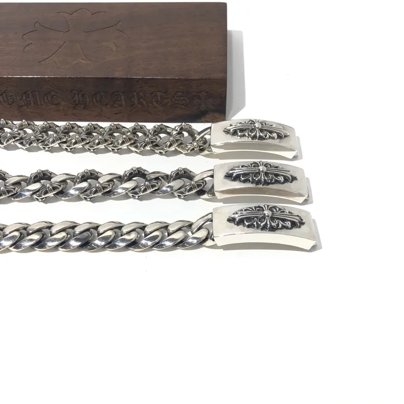Chrome Hearts シルバー メンズチェーンブレスレット - 画像 (4)