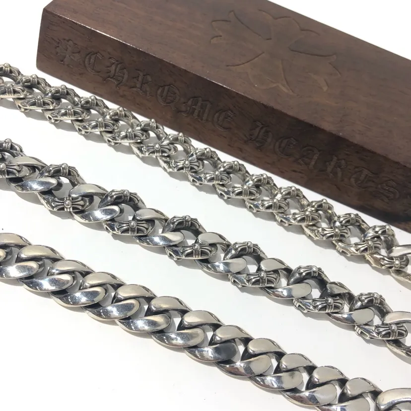 Chrome Hearts シルバー メンズチェーンブレスレット - 画像 (5)