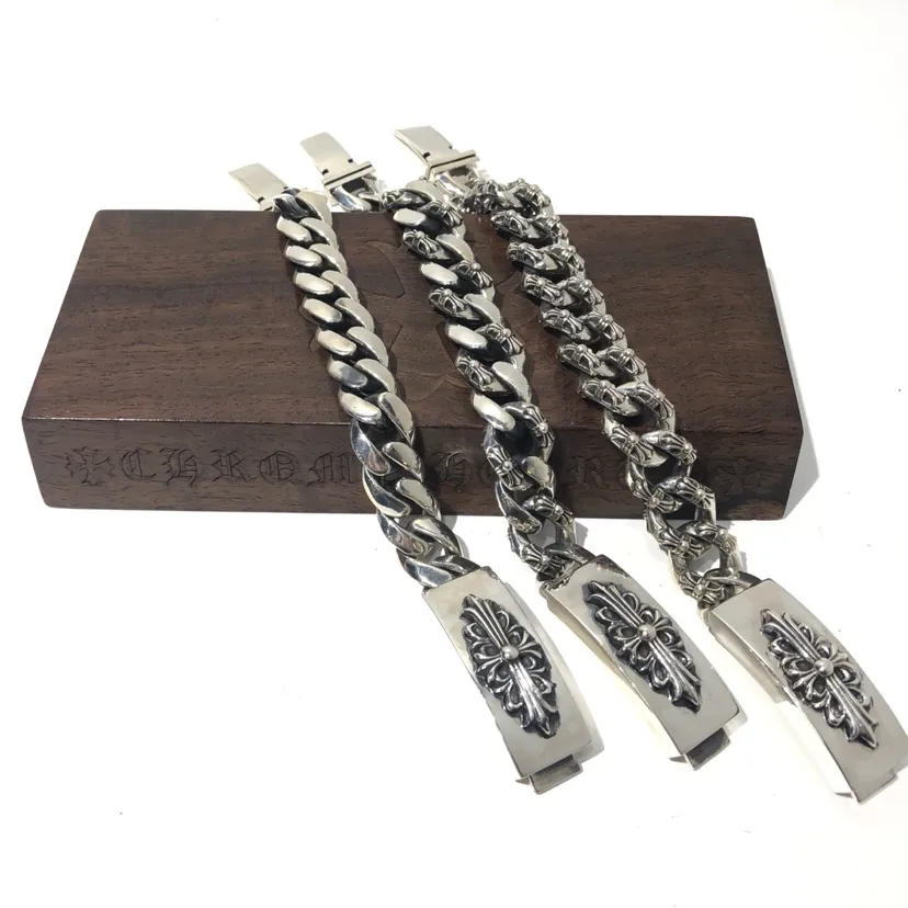 Chrome Hearts シルバー メンズチェーンブレスレット - 画像 (6)