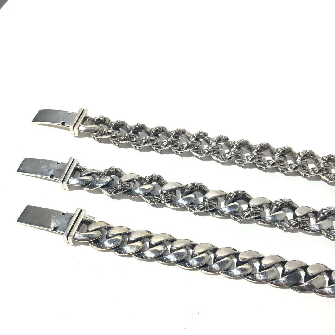 Chrome Hearts シルバー メンズチェーンブレスレット - 画像 (8)