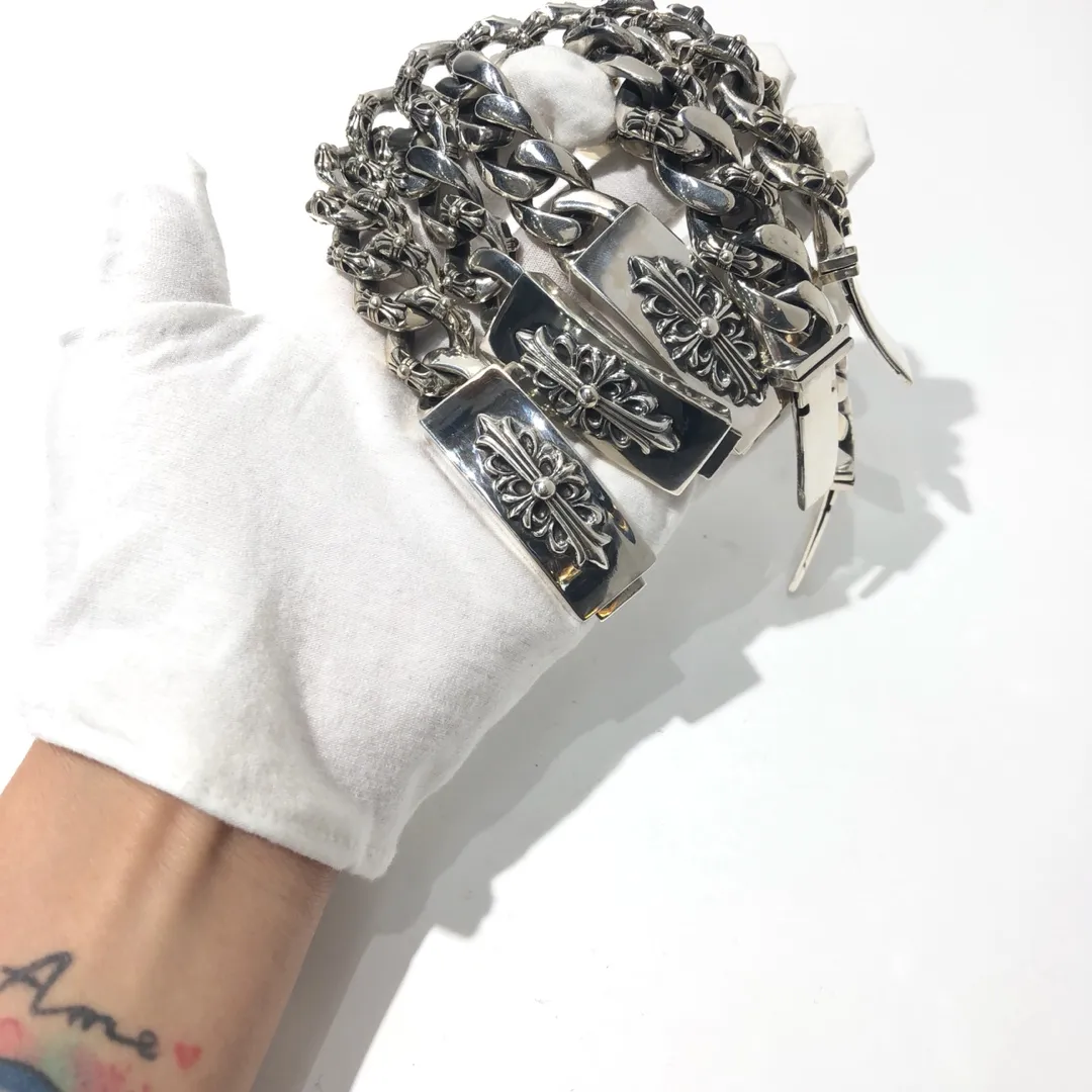 Chrome Hearts シルバー メンズチェーンブレスレット - 画像 (9)