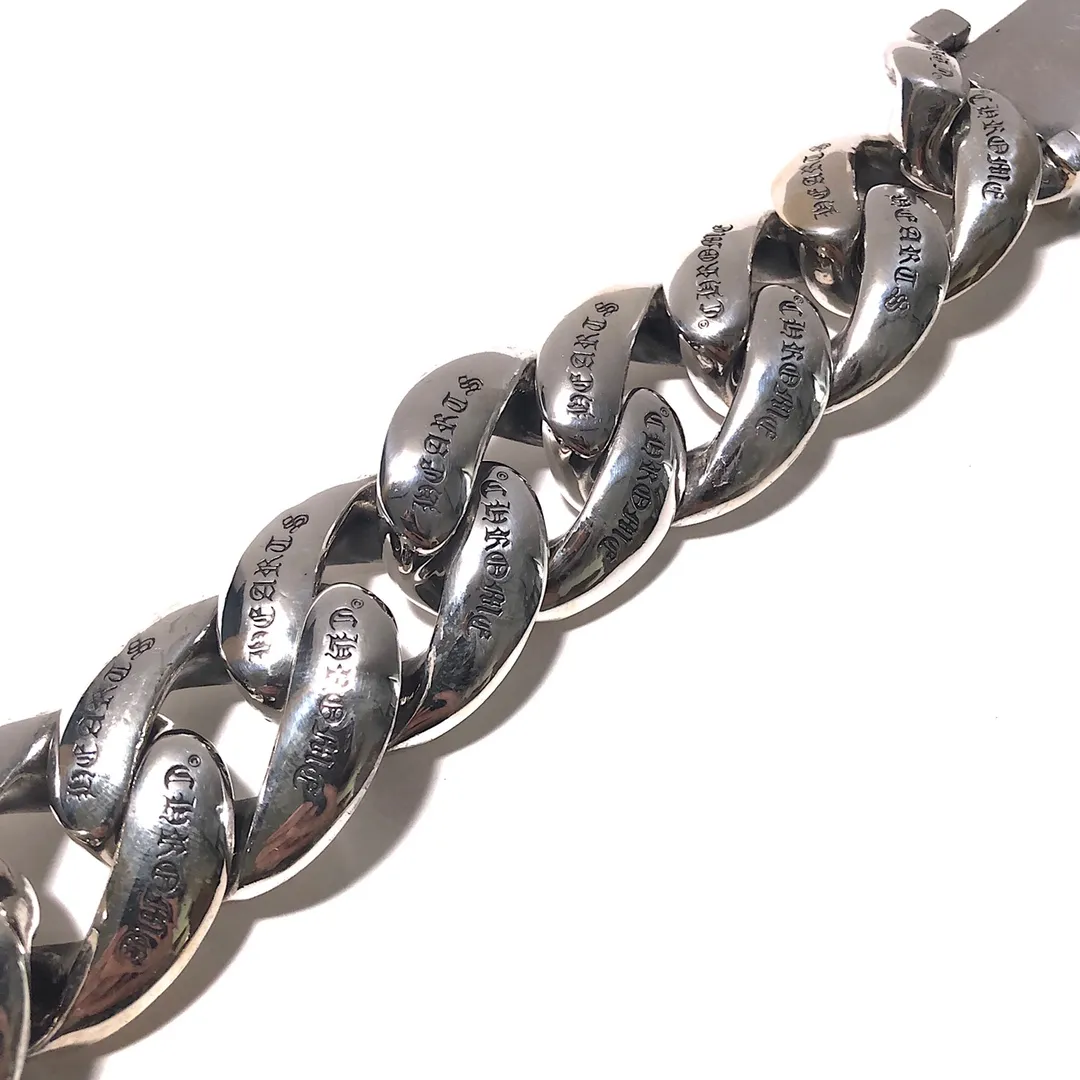 Chrome Hearts シルバー クロスチェーンブレスレット - 画像 (3)