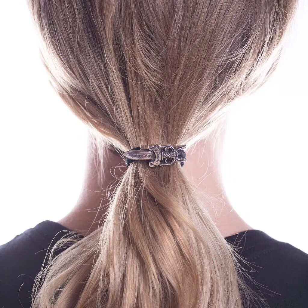 Chrome Hearts ブラック 宝剣デザイン 発Hair Tie/ブレスレット - 画像 (6)