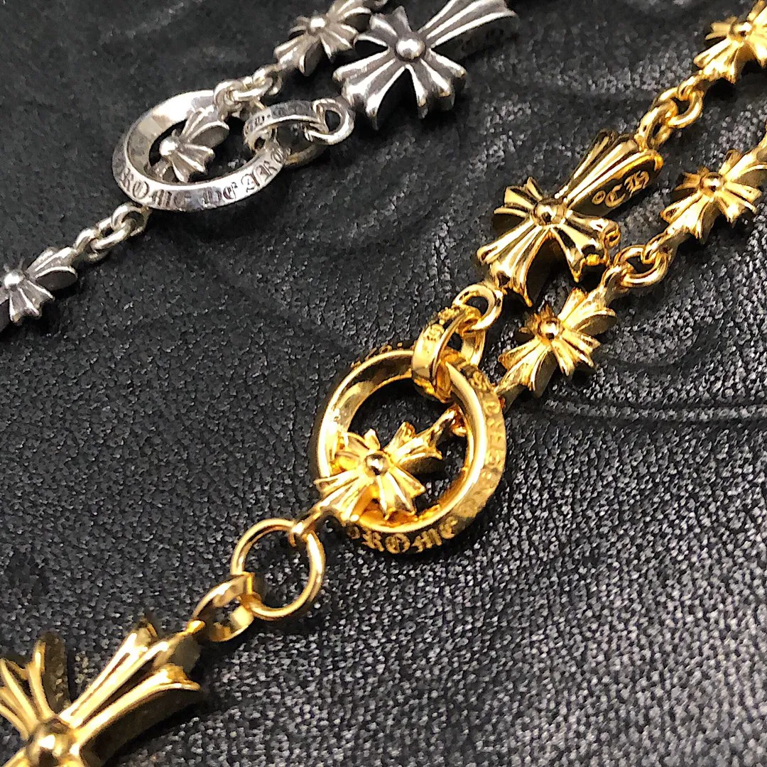 Chrome Hearts クロスセットリングネックレス 金色/銀色 - 画像 (6)