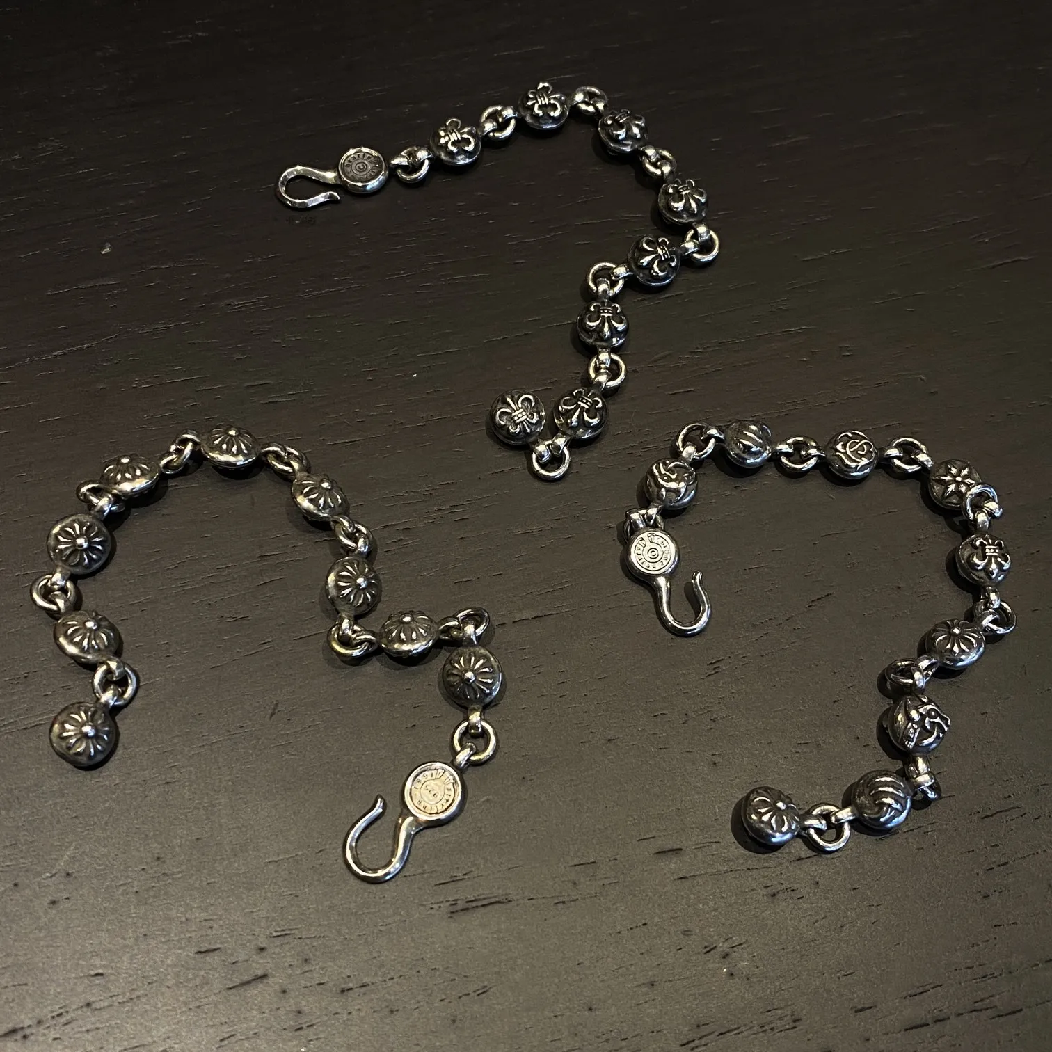 Chrome Hearts クロムハーツ ブラックビンテージビーズブレスレット - 画像 (4)