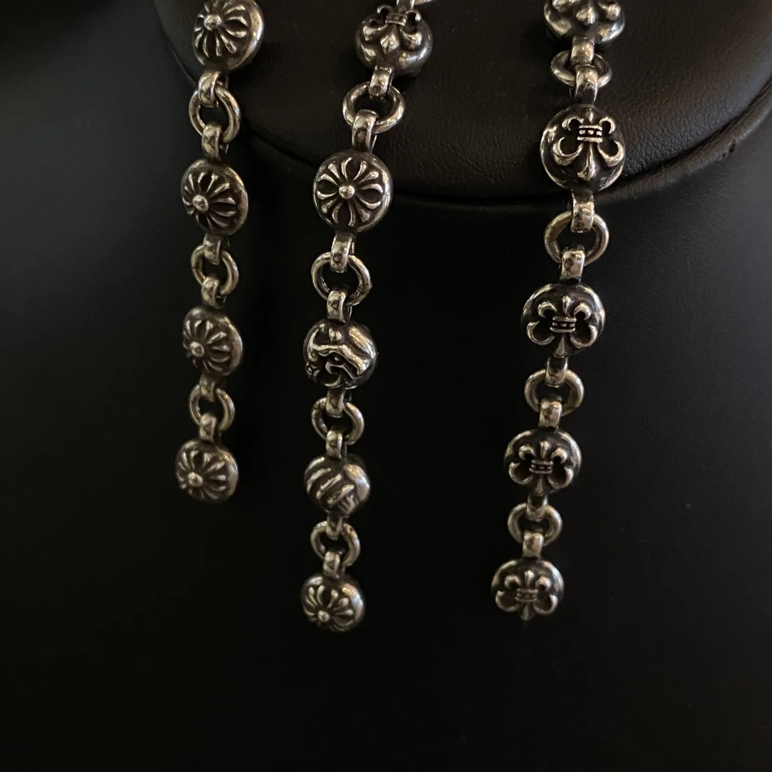 Chrome Hearts クロムハーツ ブラックビンテージビーズブレスレット - 画像 (6)