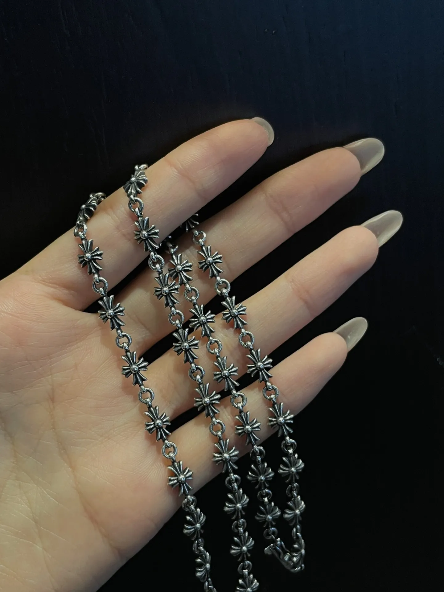 Chrome Hearts シルバー十字チェーン ヴィンテージスタイル - 画像 (8)