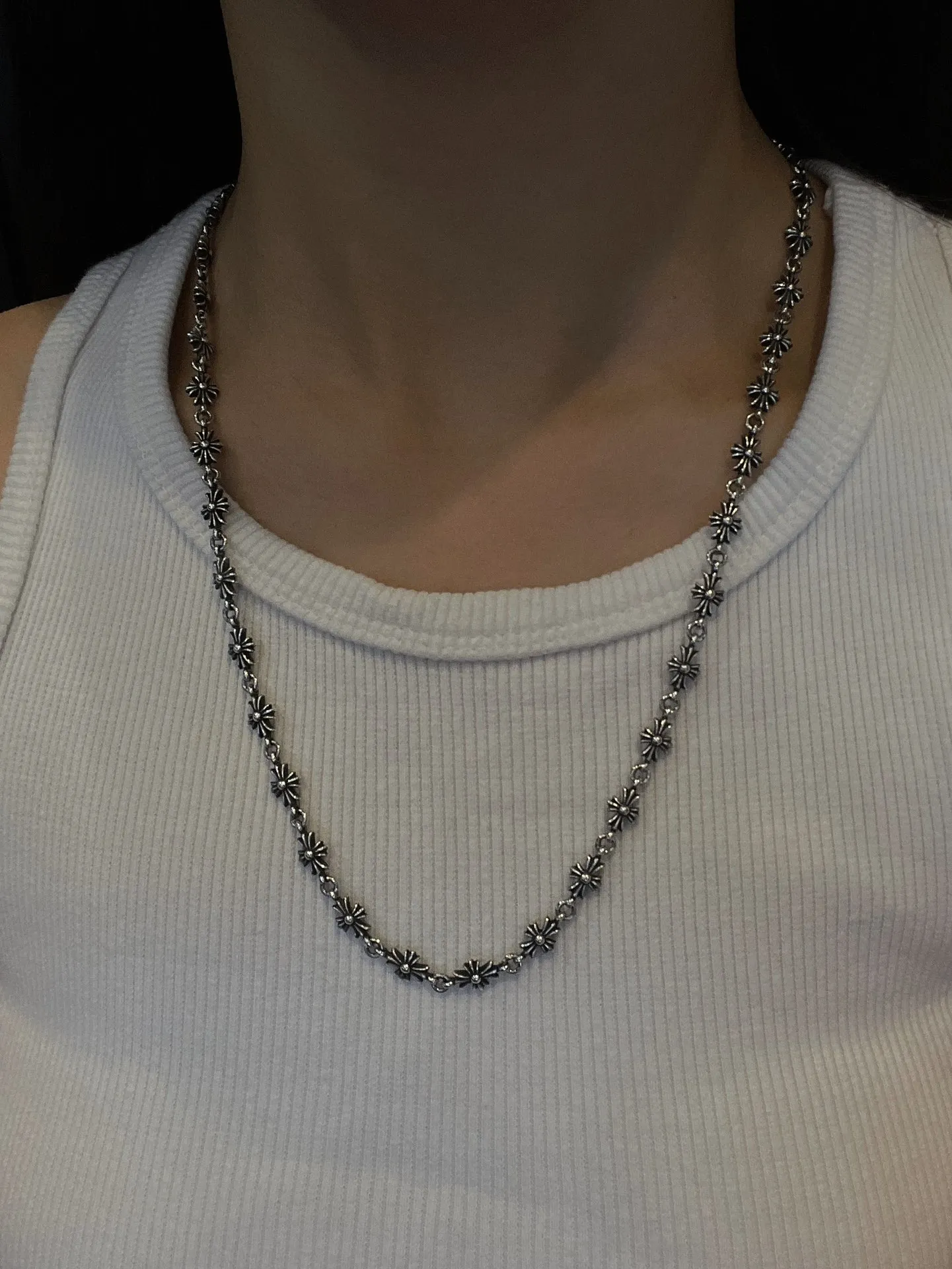 Chrome Hearts シルバー十字チェーン ヴィンテージスタイル - 画像 (10)