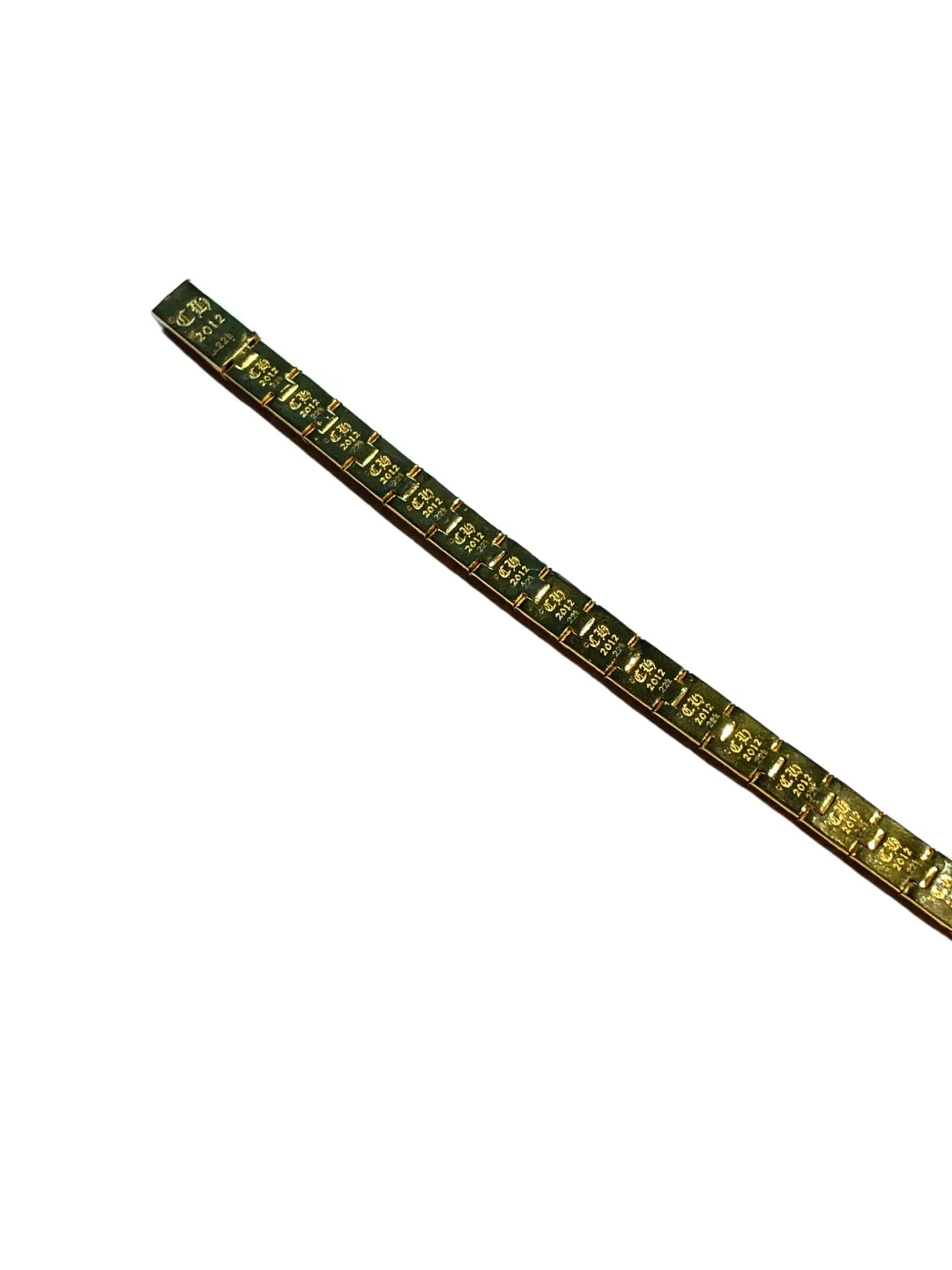 Chrome Hearts ゴールド十字花チェーンブレスレット - 画像 (4)