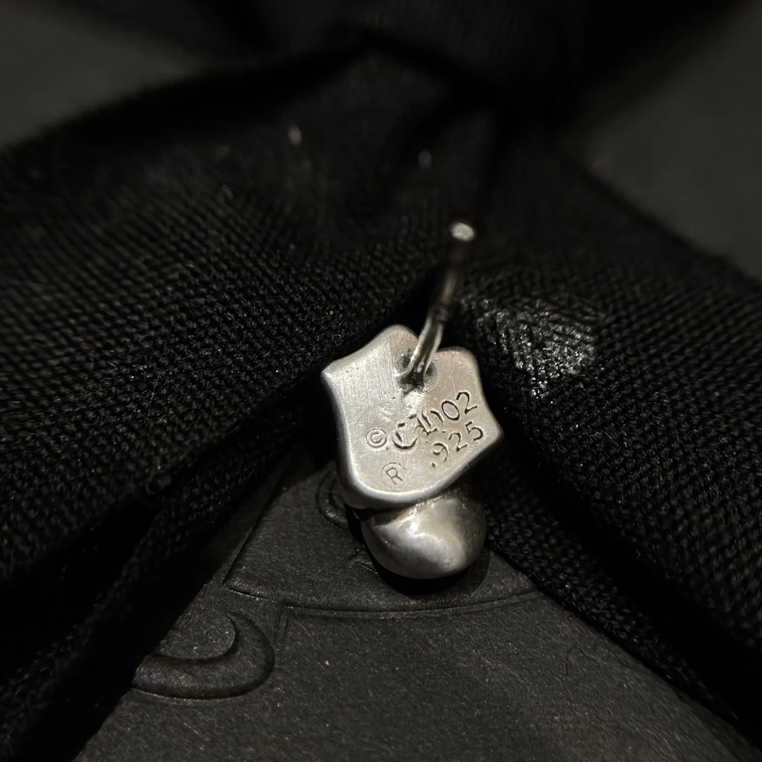 Chrome Hearts シルバー 舌出し唇イヤリング - 画像 (7)