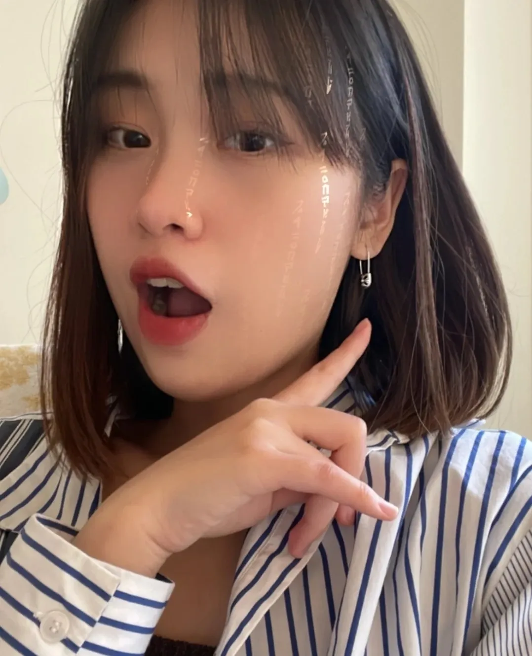 Chrome Hearts シルバー ミニピンイヤリング ブラック - 画像 (9)