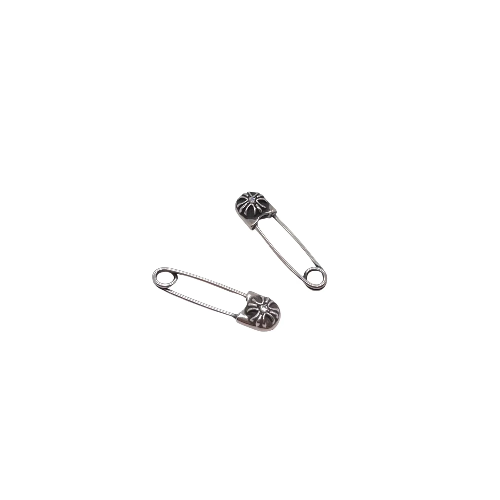 Chrome Hearts シルバー クロスデザイン ピン - 画像 (3)