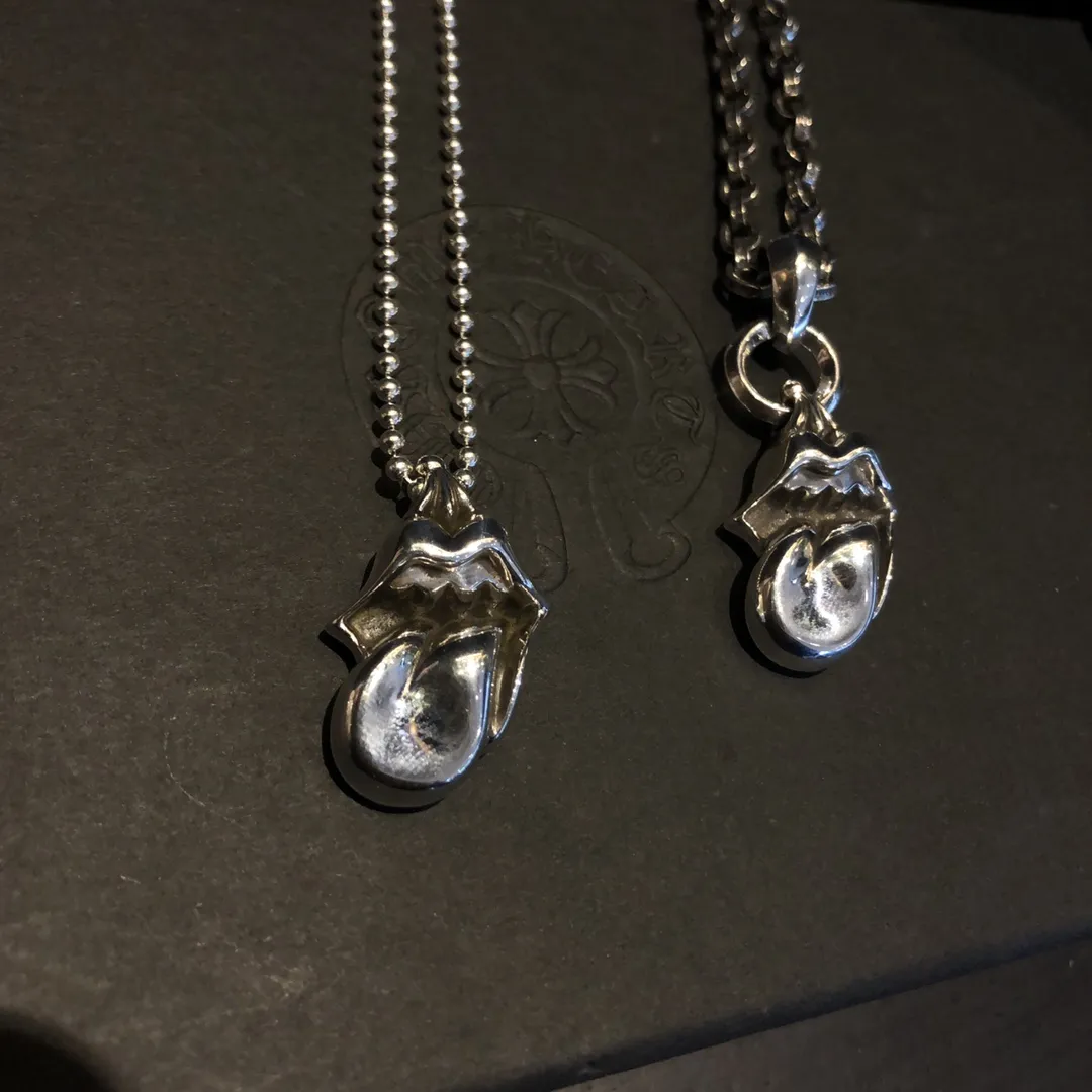 Chrome Hearts シルバー ロック舌ネックレス - 画像 (5)