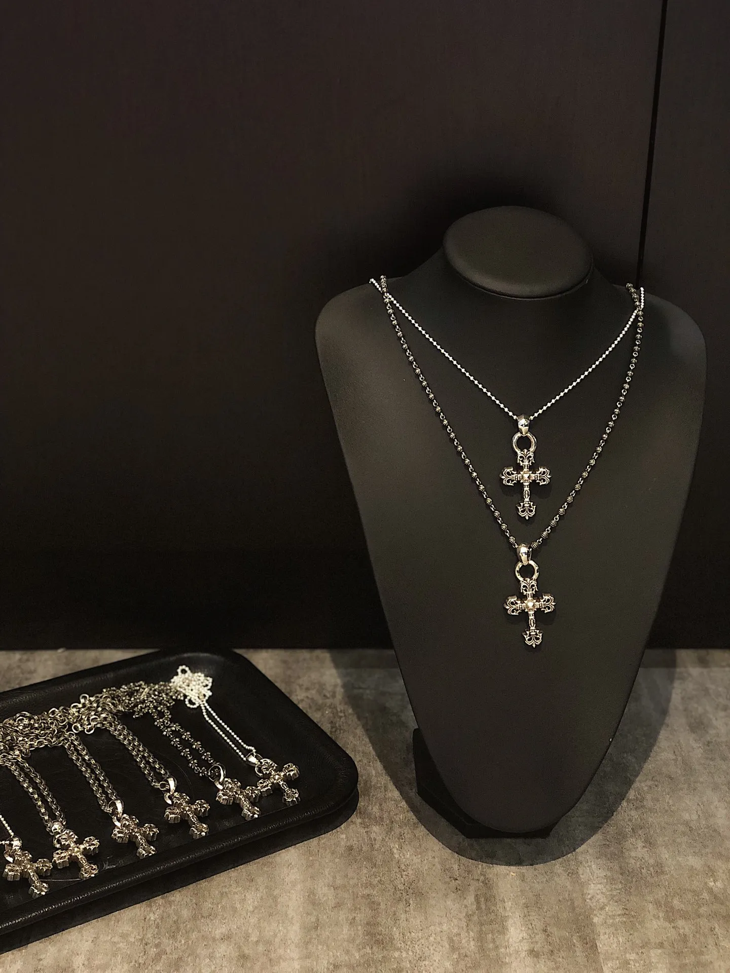 Chrome Hearts シルバー小十字架ネックレス - 画像 (6)