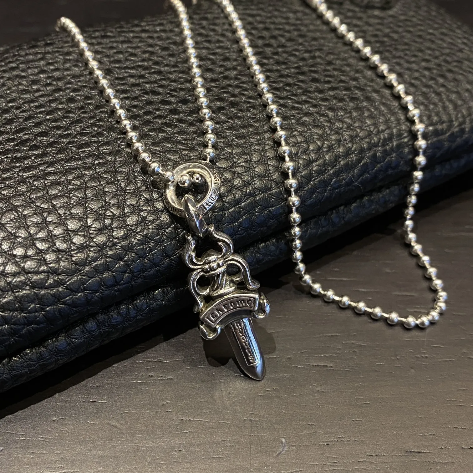 Chrome Hearts シルバー 字母リングソードネックレス - 画像 (6)