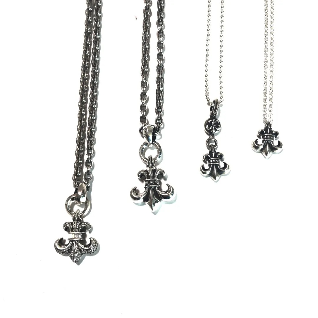 Chrome Hearts クロムハーツ 黒銀 フラワーネックレス - 画像 (3)