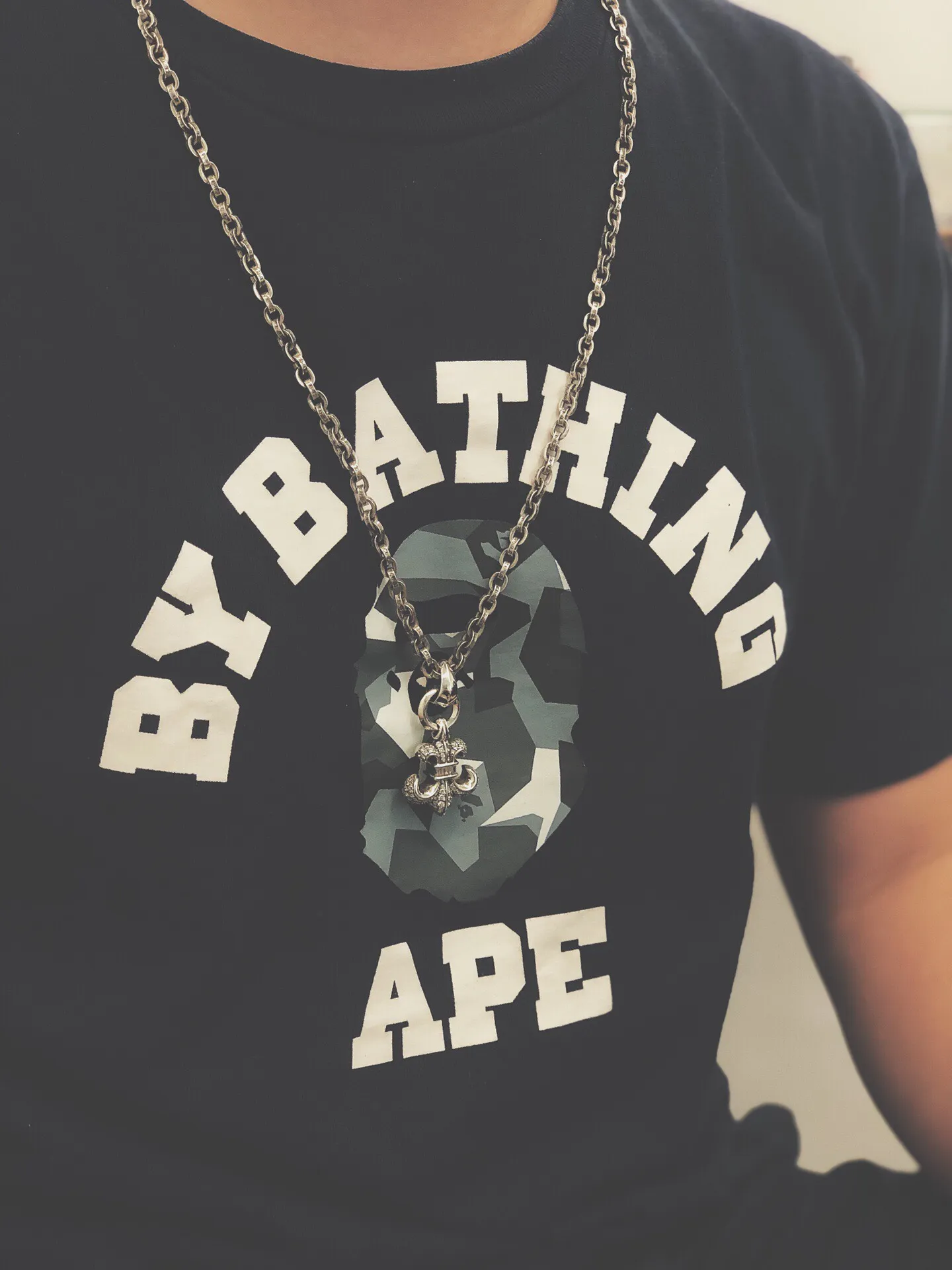 Chrome Hearts クロムハーツ 黒銀 フラワーネックレス - 画像 (7)