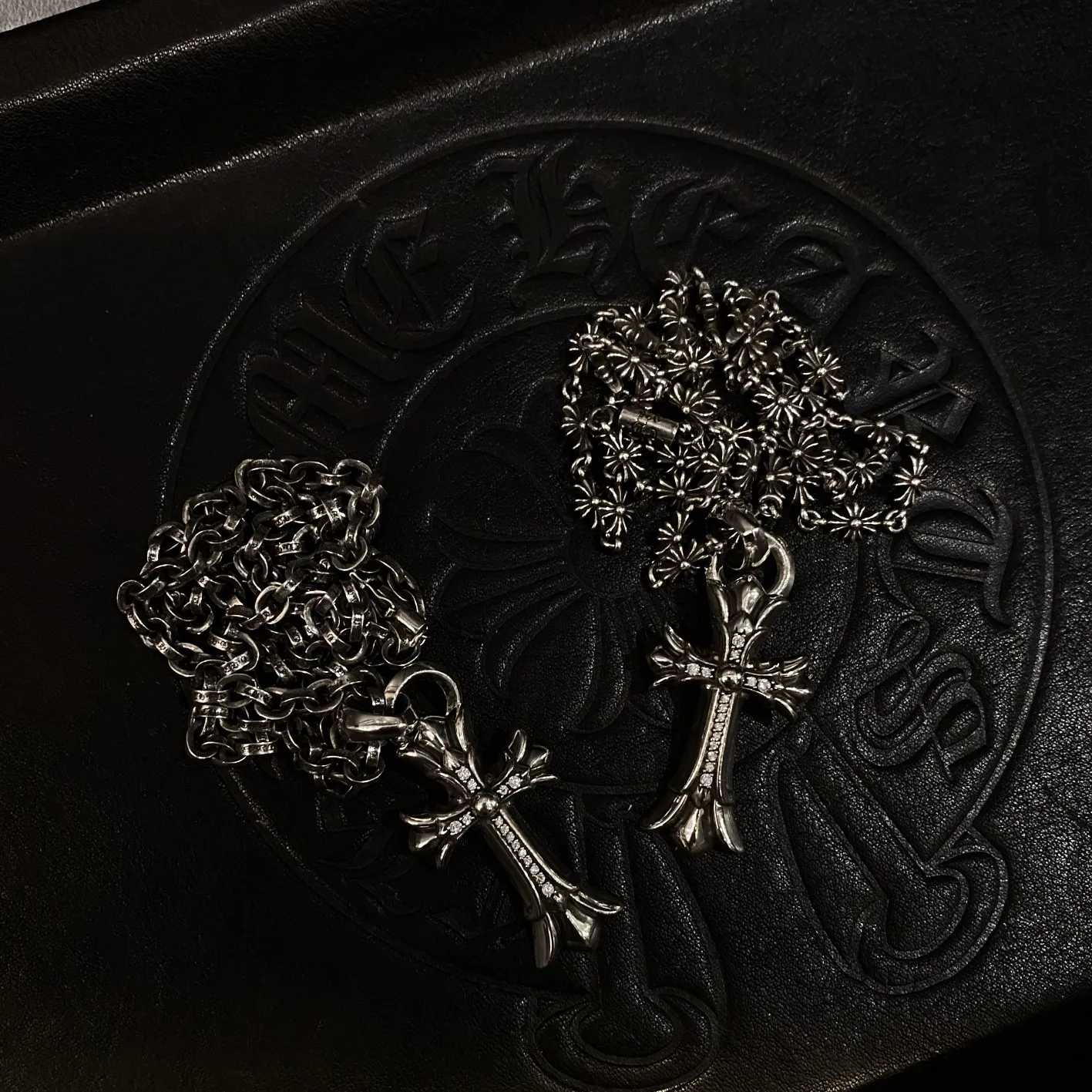 Chrome Hearts シルバー ダブルクロスネックレス - 画像 (9)