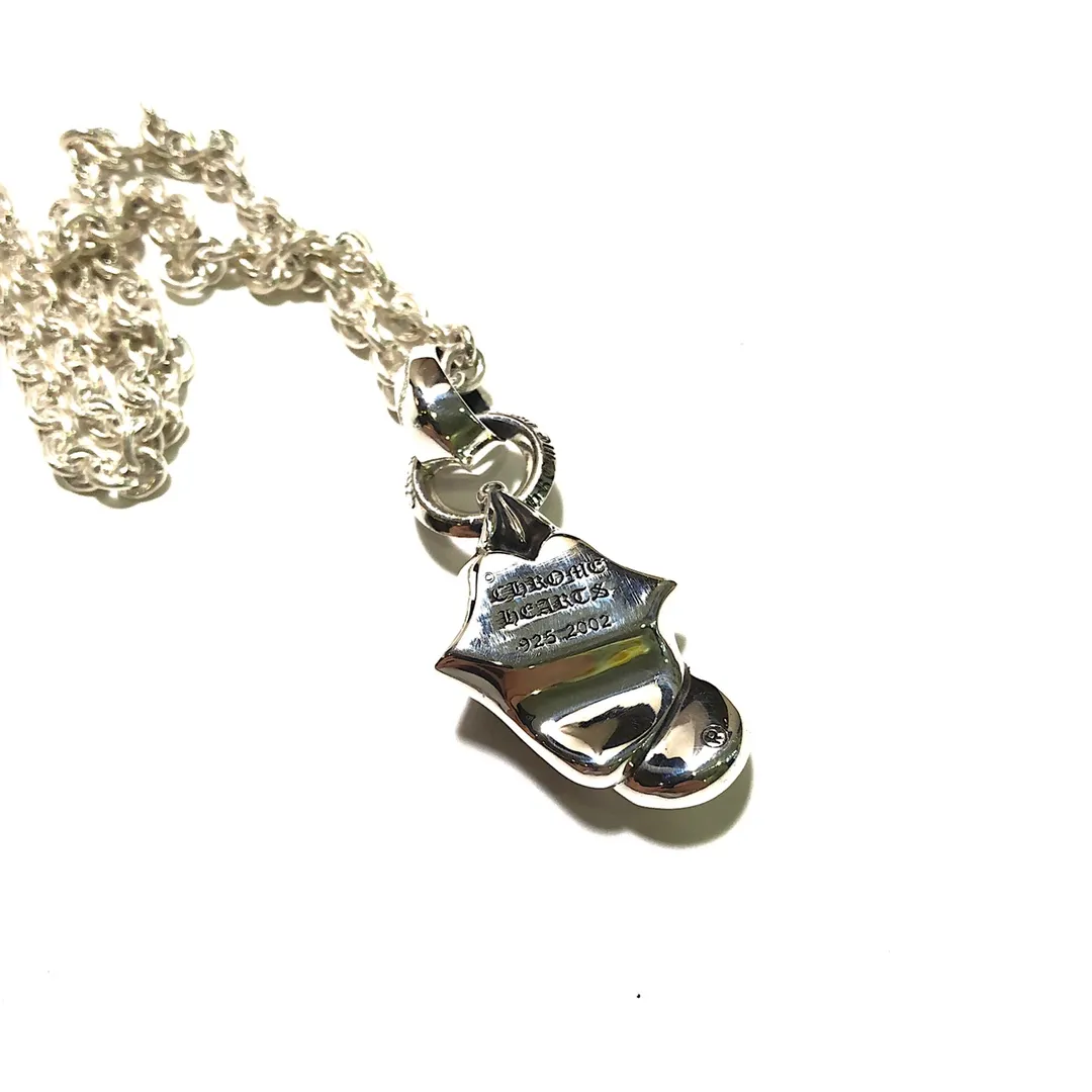 Chrome Hearts シルバー大舌頭ネックレス 65cm - 画像 (4)