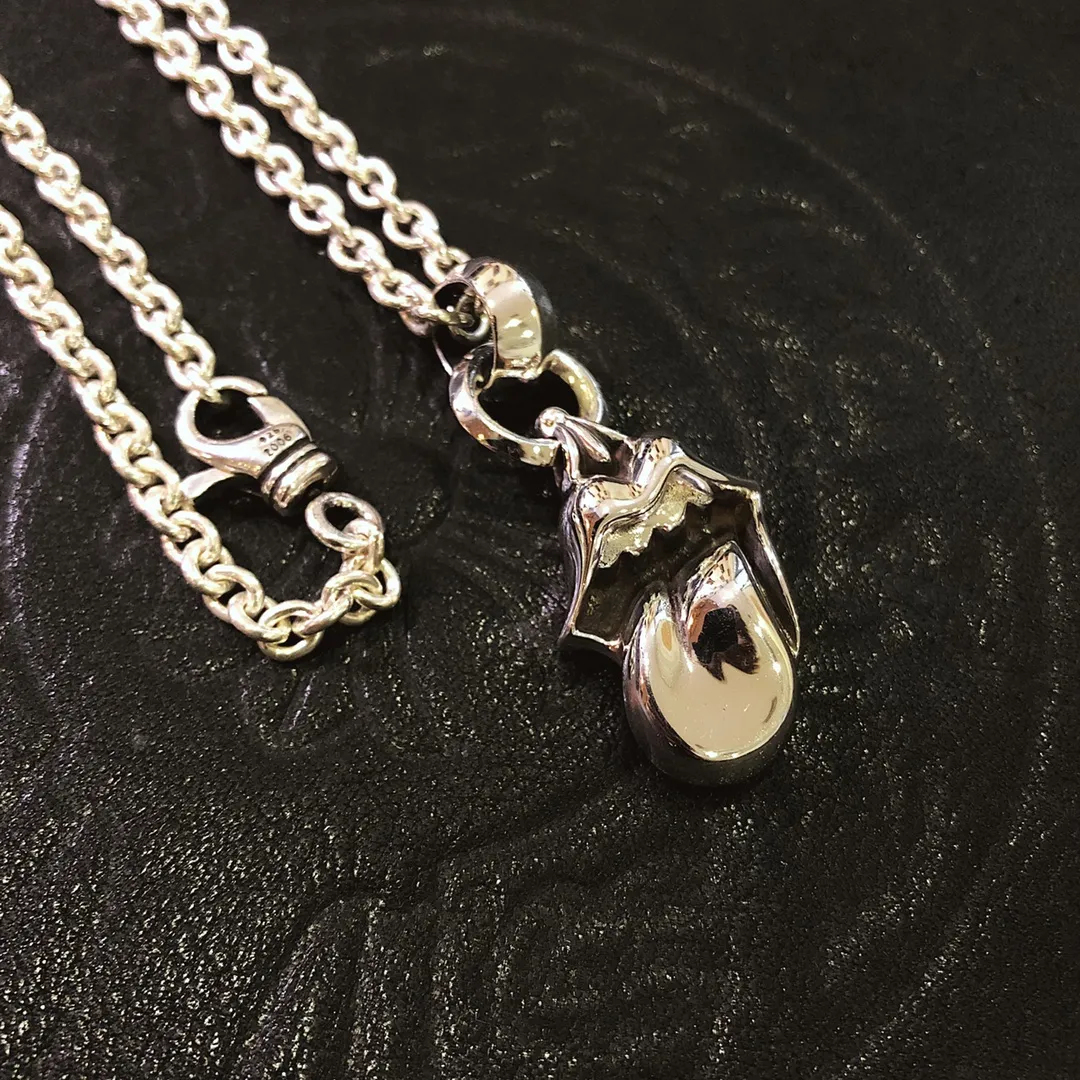 Chrome Hearts シルバー大舌頭ネックレス 65cm - 画像 (5)