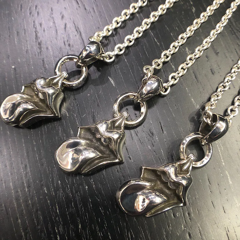 Chrome Hearts シルバー大舌頭ネックレス 65cm - 画像 (6)