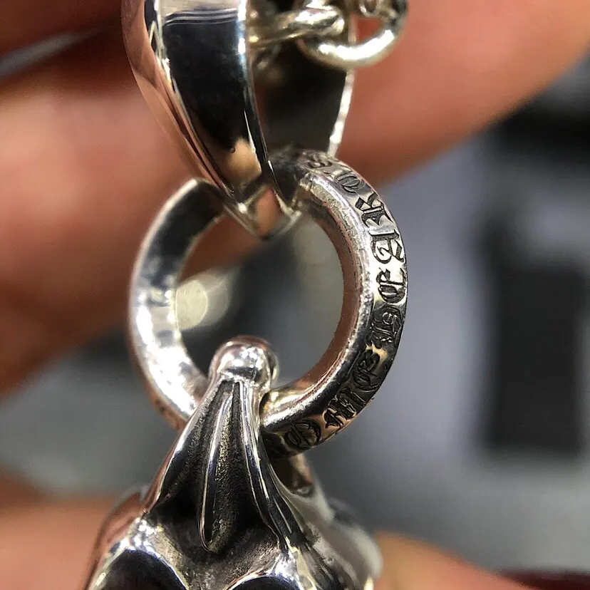 Chrome Hearts シルバー大舌頭ネックレス 65cm - 画像 (8)