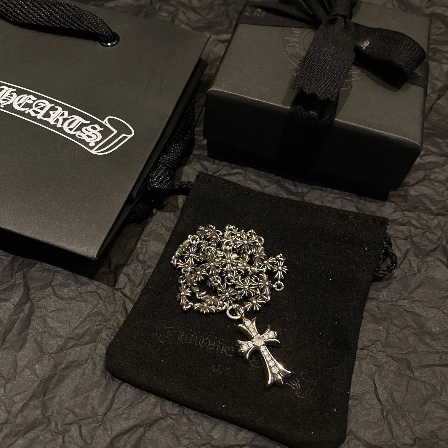 Chrome Hearts シルバー クロスネックレス - 画像 (5)