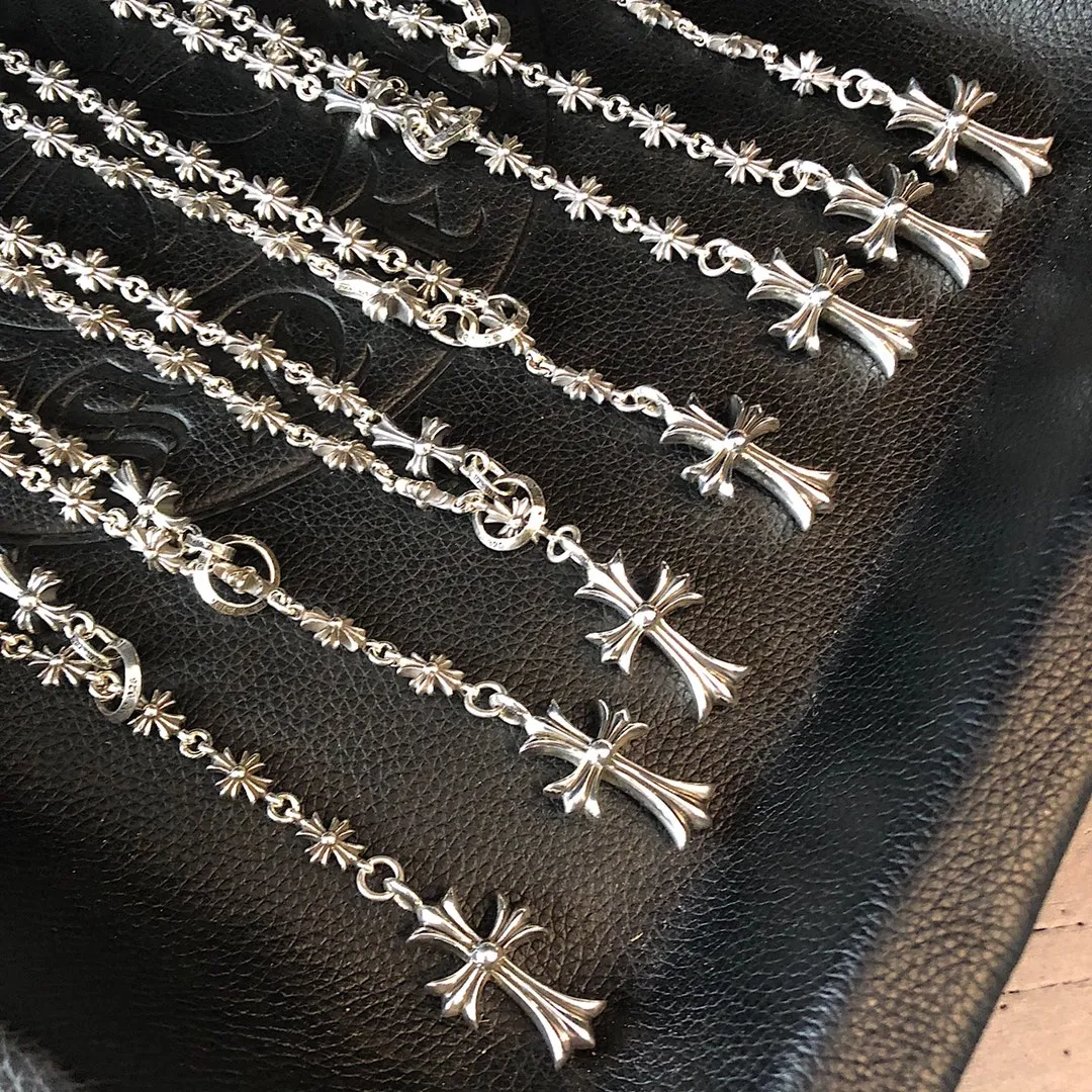 Chrome Hearts シルバー クロス拼接ネックレス - 画像 (6)
