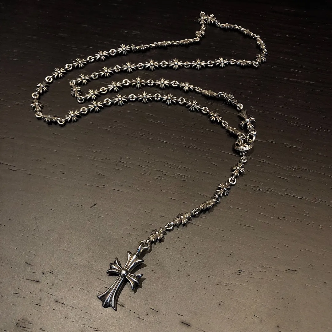 Chrome Hearts シルバー クロス拼接ネックレス - 画像 (7)