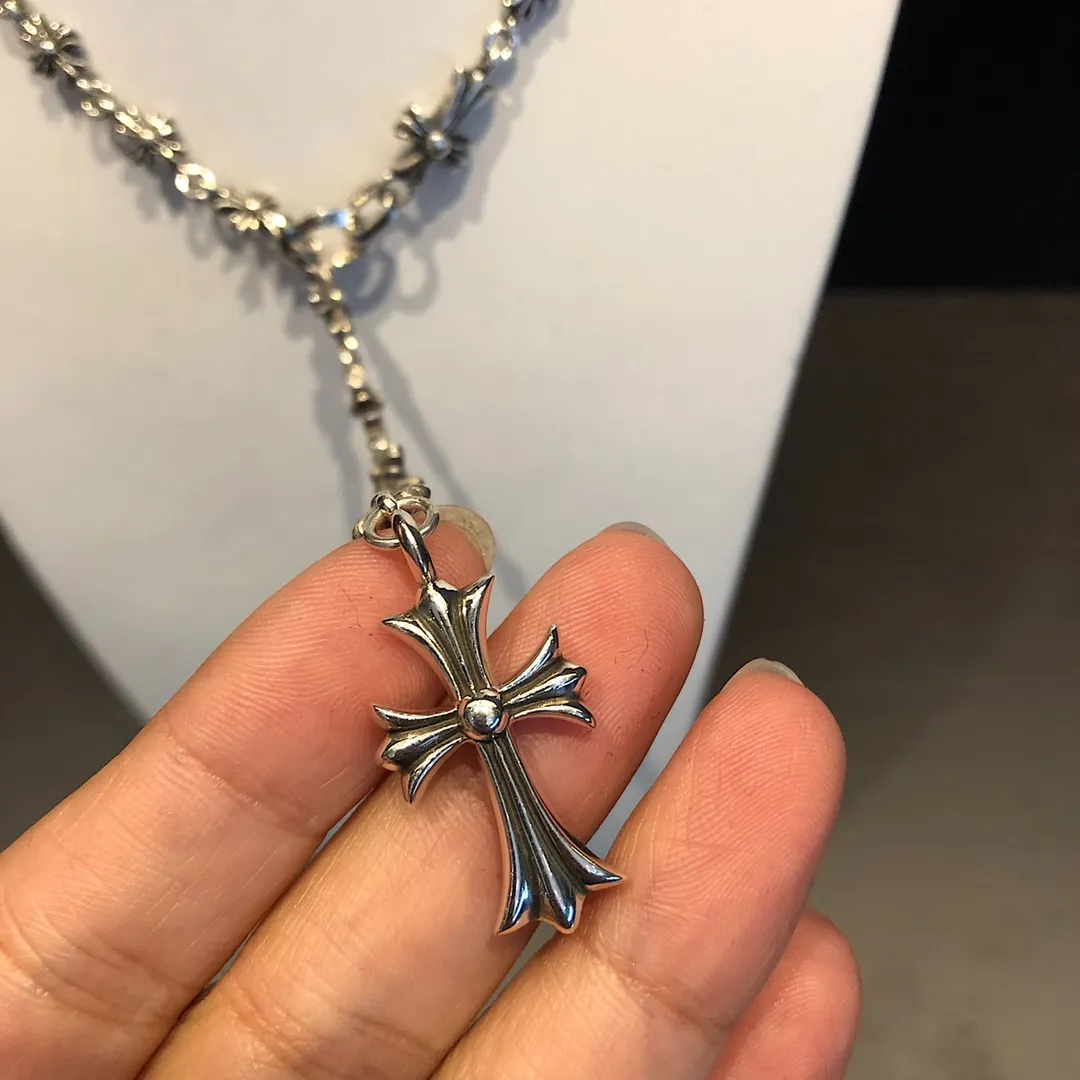 Chrome Hearts シルバー クロス拼接ネックレス - 画像 (9)