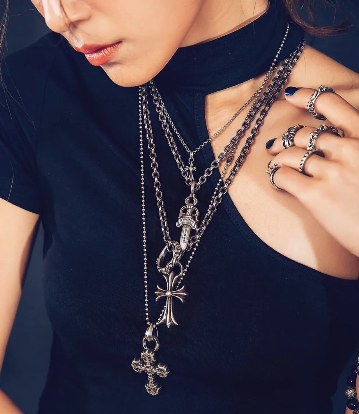 Chrome Hearts シルバー ソード ネックレス - 画像 (10)