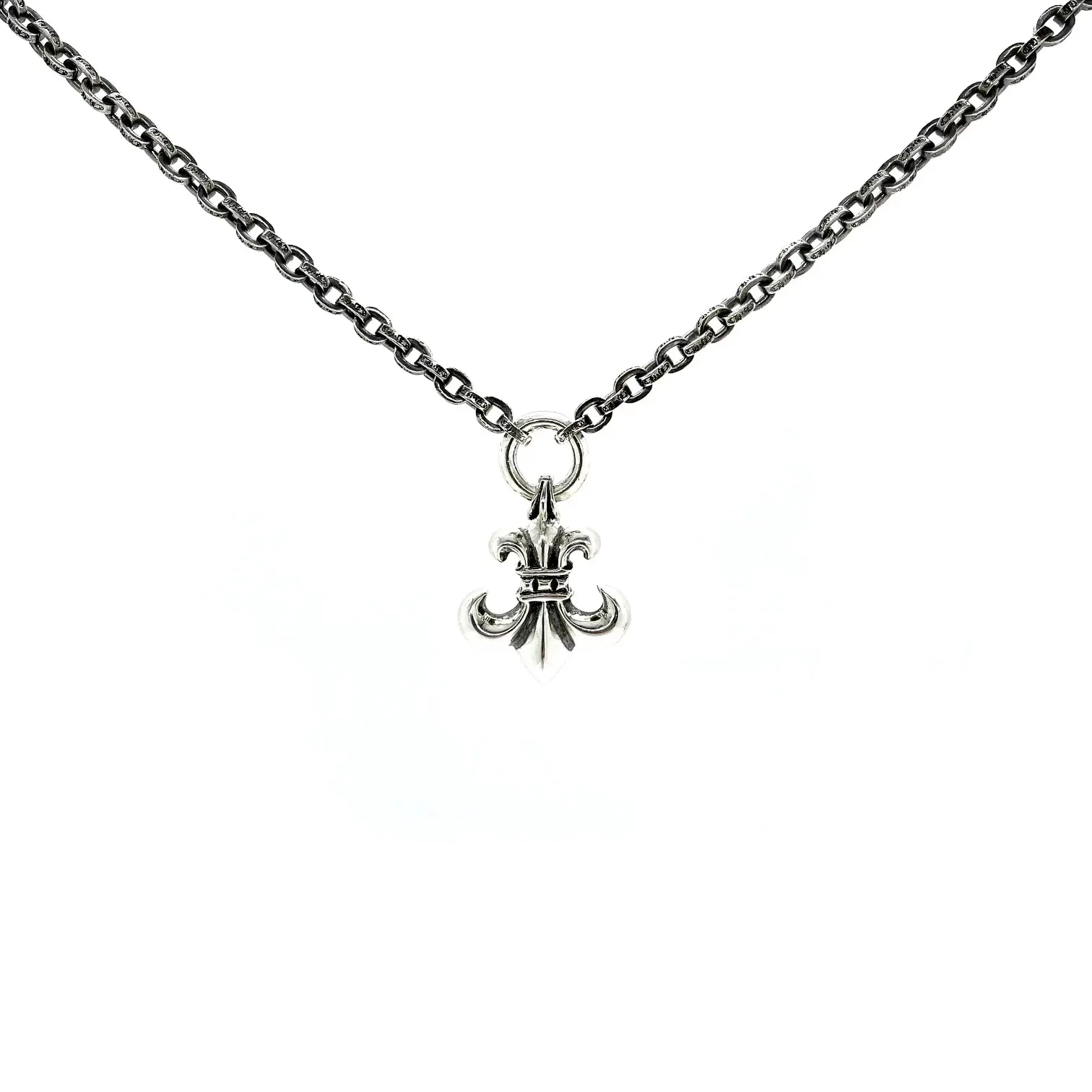 Chrome Hearts シルバー フラワーネックレス 65cm - 画像 (3)