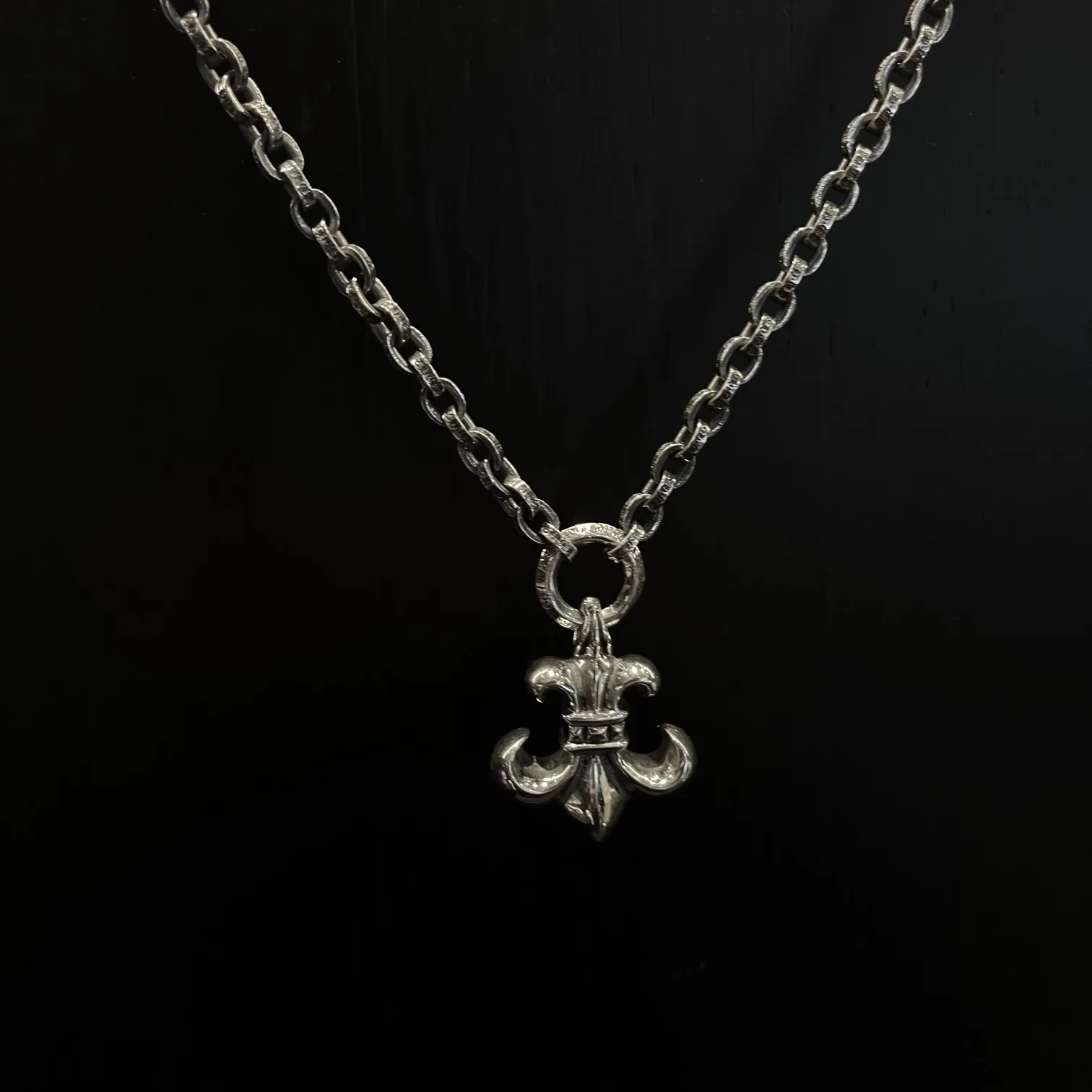 Chrome Hearts シルバー フラワーネックレス 65cm - 画像 (6)