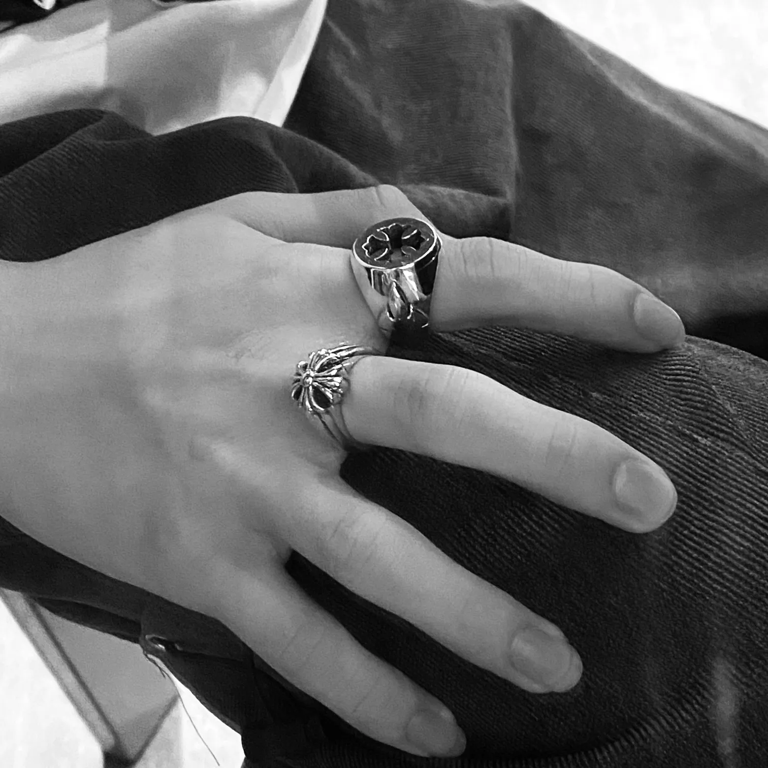 Chrome Hearts シルバー クロスリング - 画像 (7)