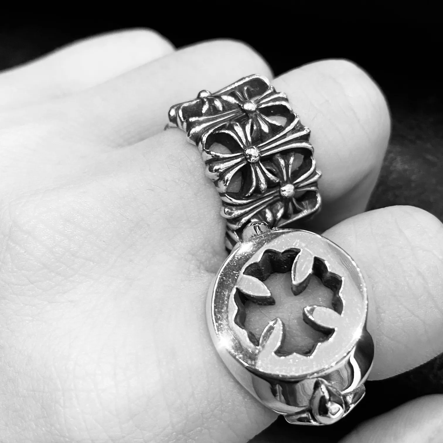Chrome Hearts シルバー クロスリング - 画像 (10)