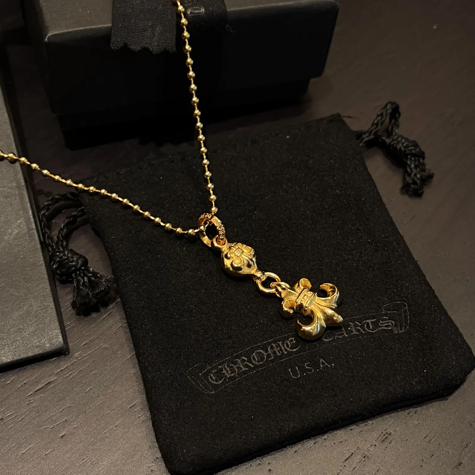 Chrome Hearts ゴールド 童軍花ネックレス - 画像 (6)