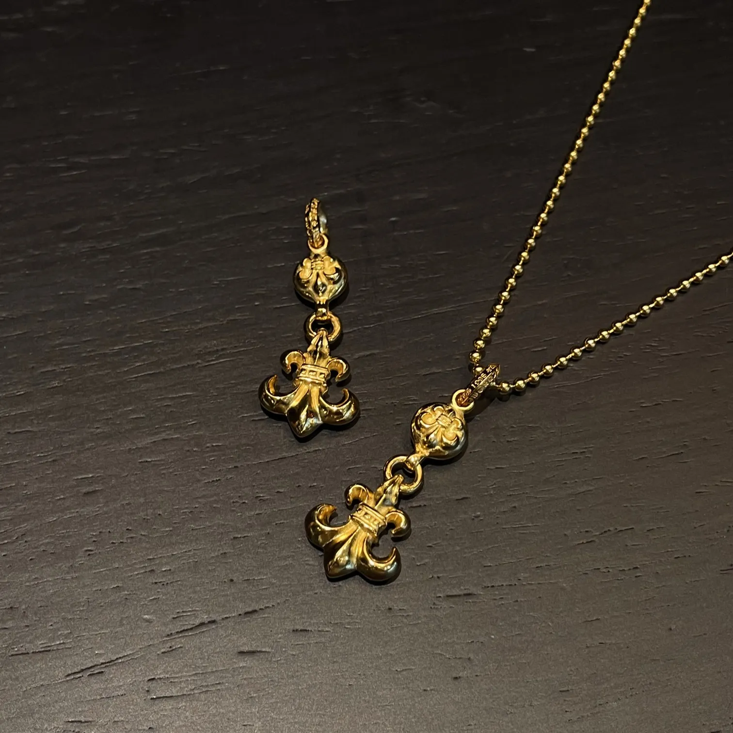 Chrome Hearts ゴールド 童軍花ネックレス - 画像 (7)