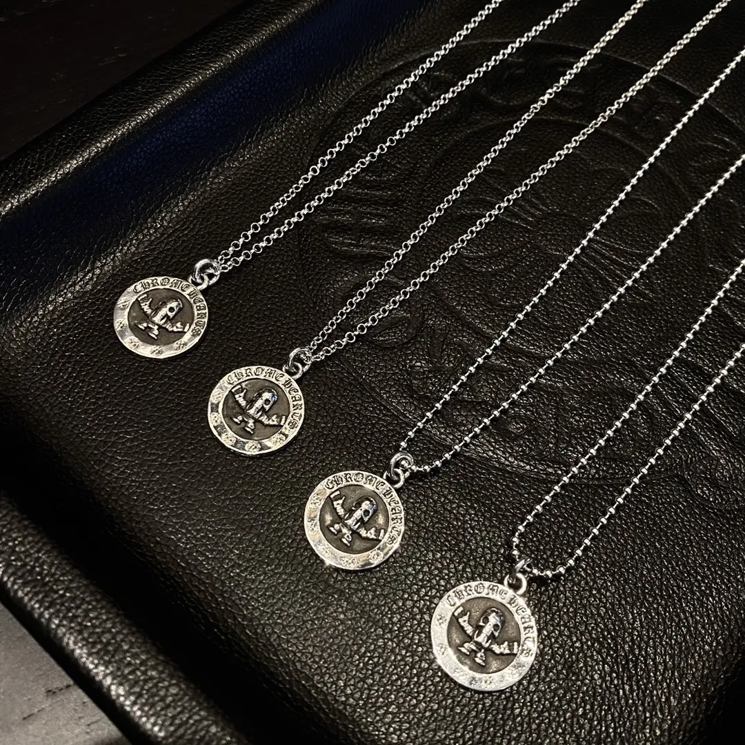 Chrome Hearts シルバーFoti骷髅圆牌ネックレス - 画像 (6)