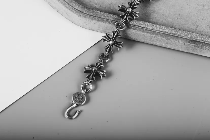 Chrome Hearts シルバー クロスブレスレット - 画像 (5)