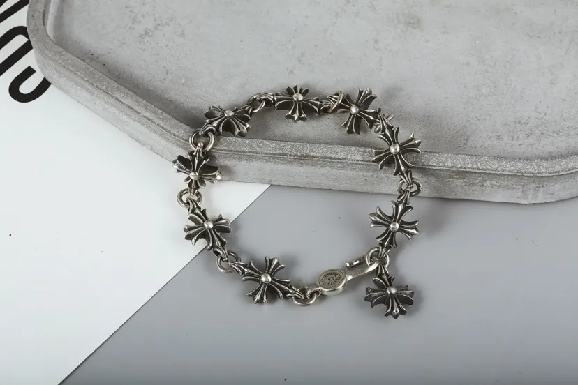 Chrome Hearts シルバー クロスブレスレット - 画像 (10)