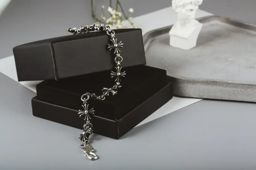 Chrome Hearts シルバー クロスブレスレット - 画像 (6)