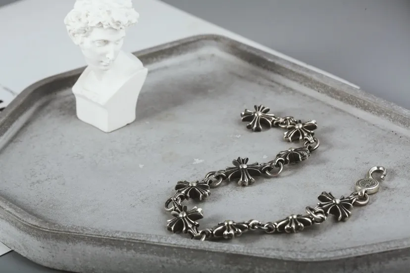 Chrome Hearts シルバー クロスブレスレット - 画像 (9)