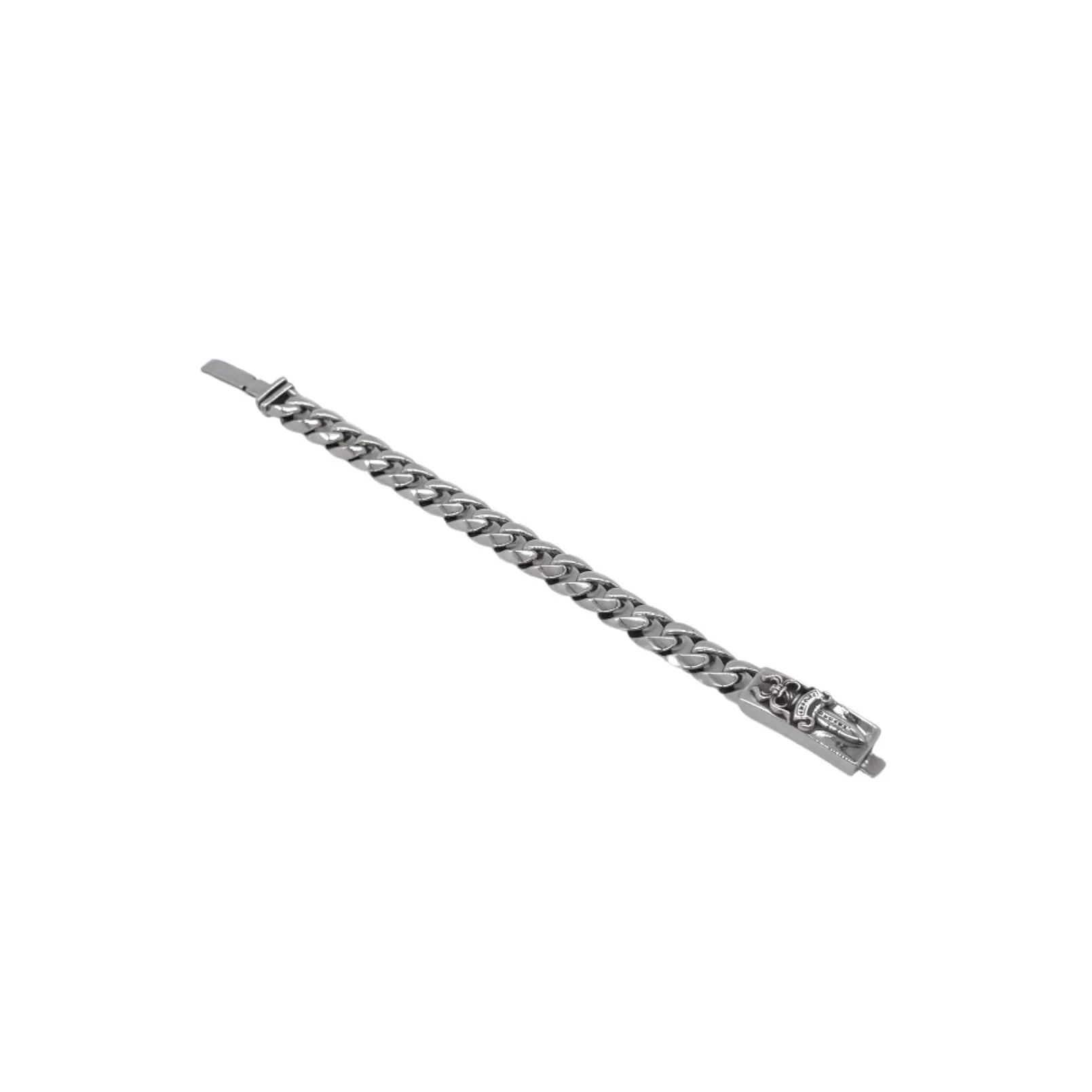 Chrome Hearts シルバー中号宝剣チェーンブレスレット - 画像 (3)