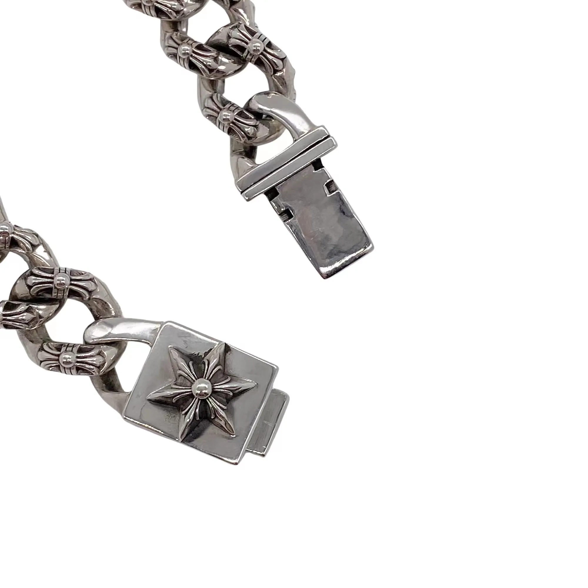 Chrome Hearts シルバー 六芒星フルールブレスレット - 画像 (4)