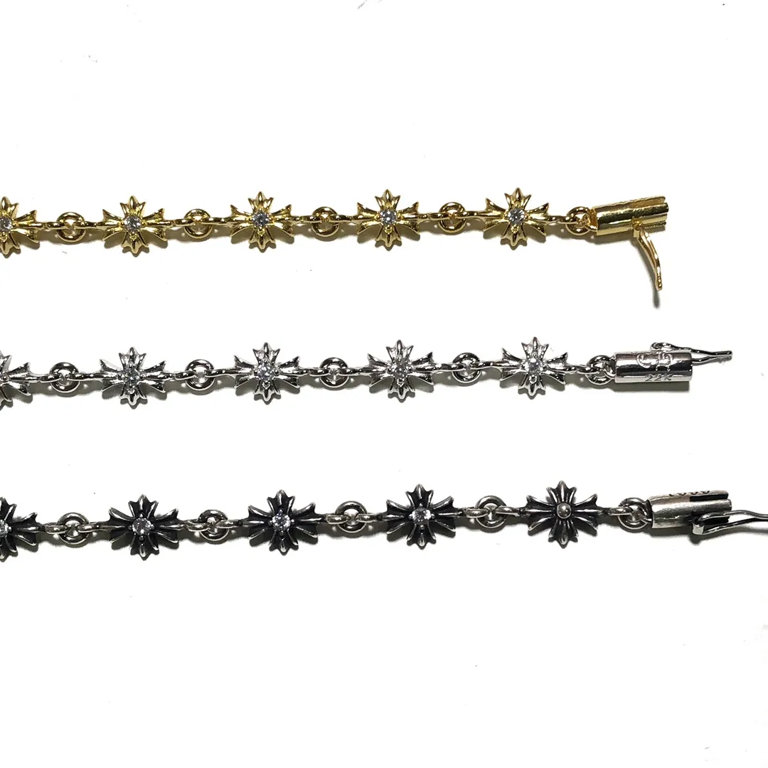 Chrome Hearts クロスフラワーストーンブレスレット 3色 - 画像 (3)