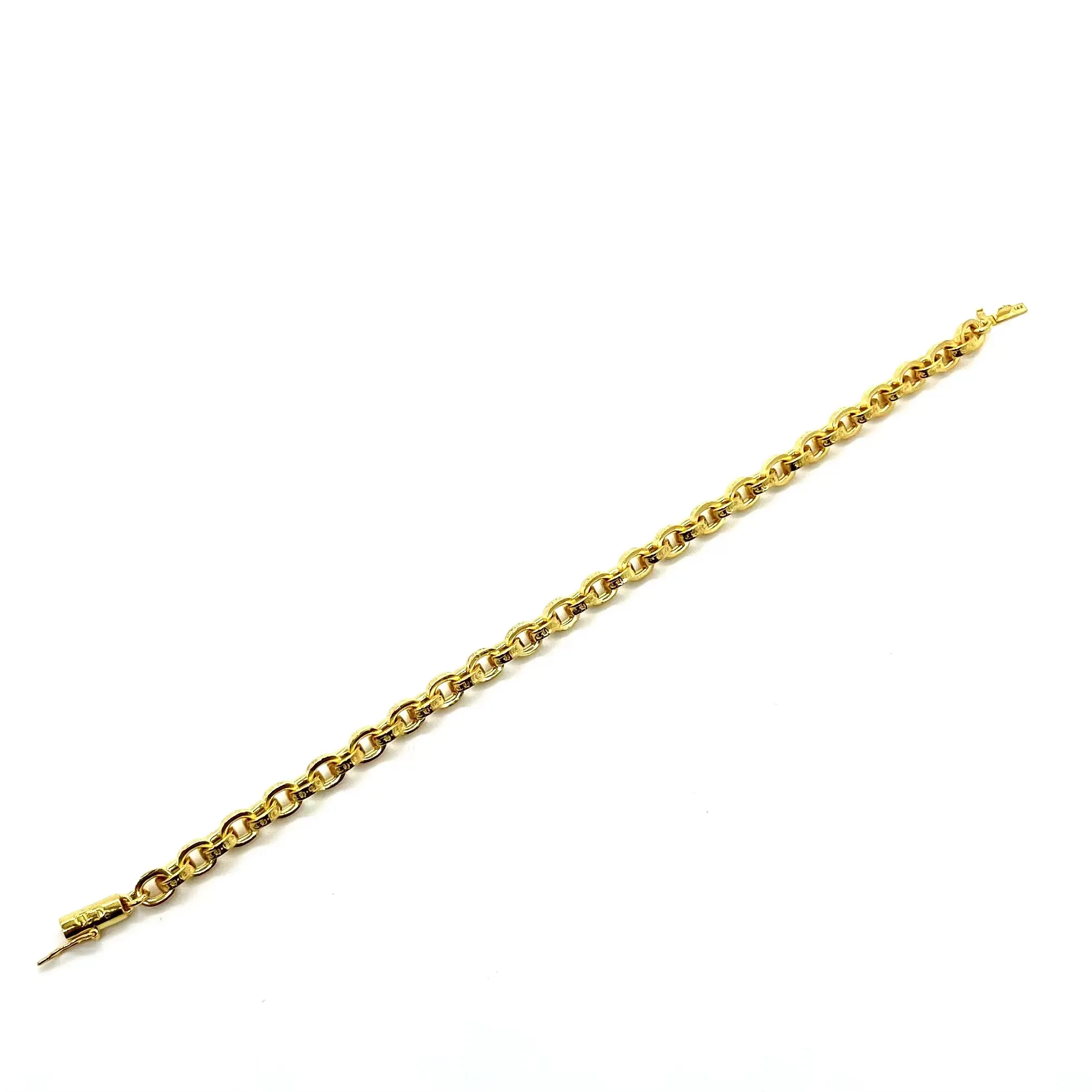 Chrome Hearts ゴールドCH手錠ブレスレット - 画像 (4)