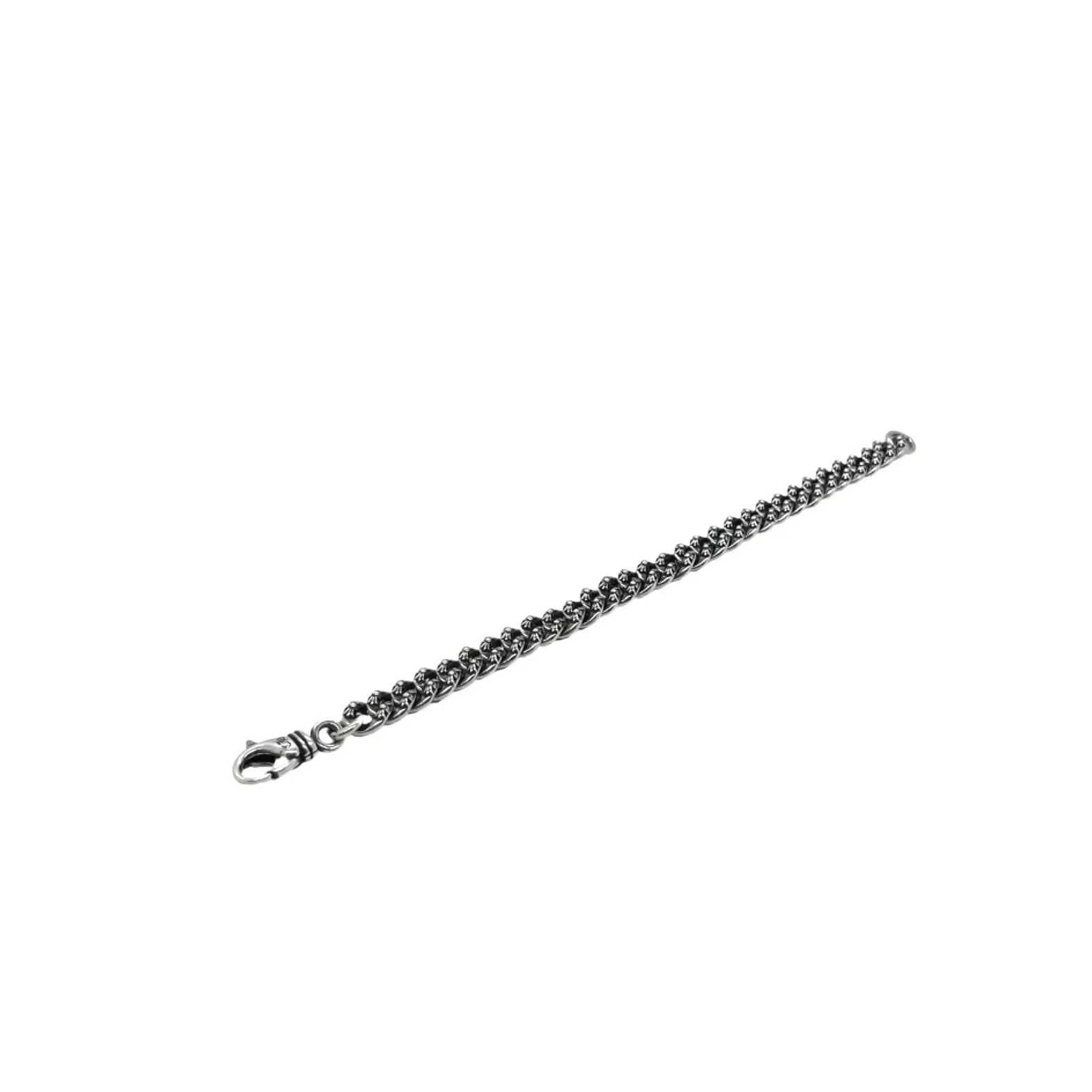 Chrome Hearts シルバー フルフラワーチェーンクロスブレスレット - 画像 (5)