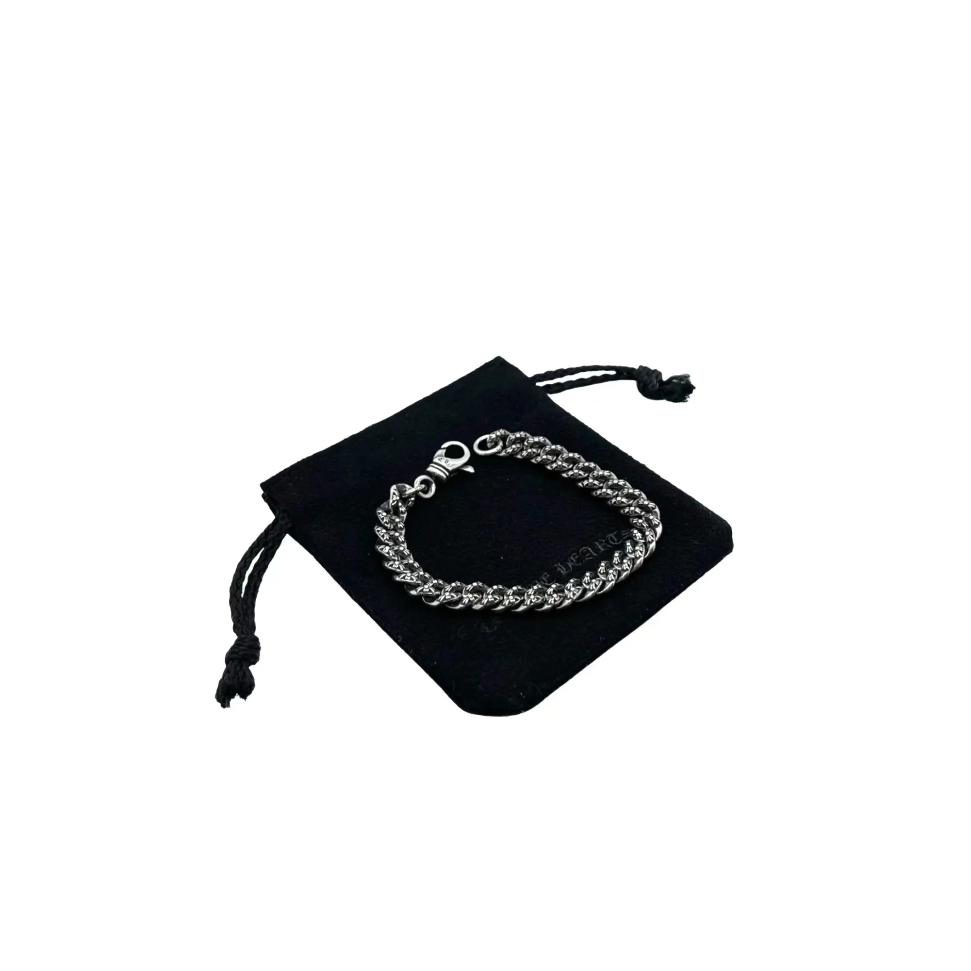 Chrome Hearts シルバー フルフラワーチェーンクロスブレスレット - 画像 (6)