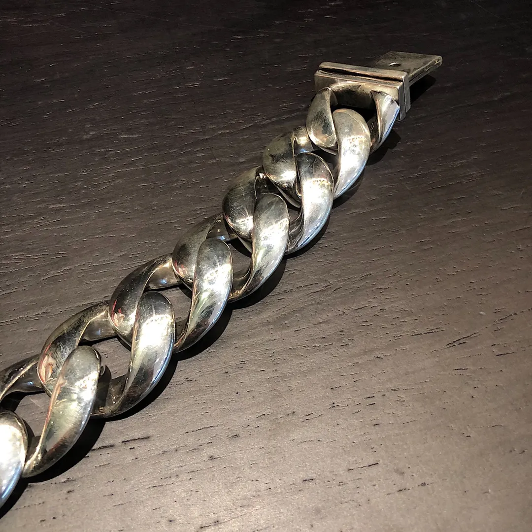 Chrome Hearts シルバー十字架太めブレスレット - 画像 (4)