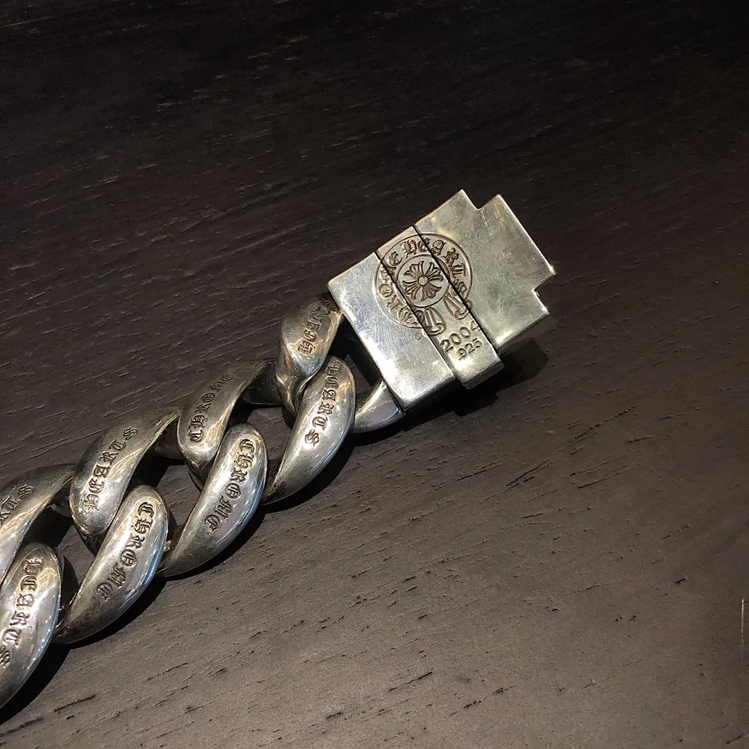Chrome Hearts シルバー十字架太めブレスレット - 画像 (5)